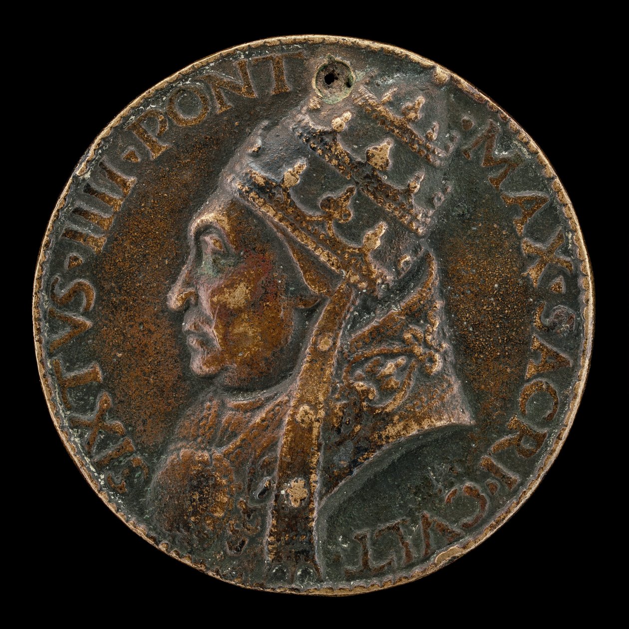 सिक्सटस IV फ्रांसेस्को डेला रोवरे, 1414-1484, पोप 1471 [विपरीत]। द्वारा लिसिपस जूनियर