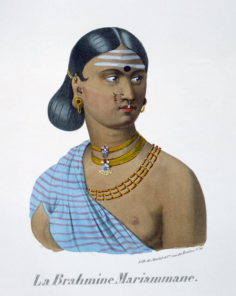 मरियममेन, एक ब्राह्मण महिला, 1827-35 द्वारा मुझे बर्नौफ