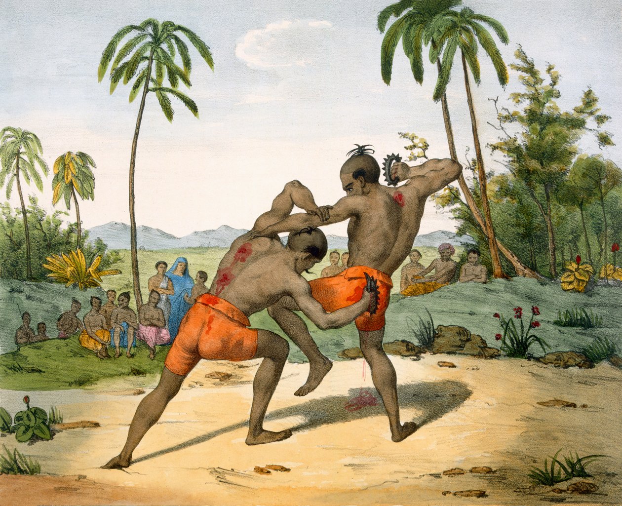 हथियारों के साथ पहलवान, 1827-35 द्वारा मुझे बर्नौफ