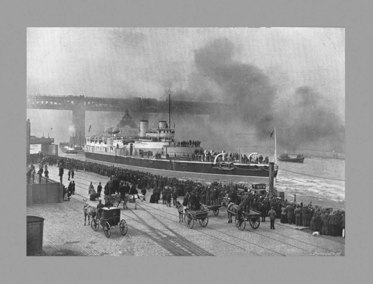HMS Victoria at Newcastle-On-Tyne, c1887 द्वारा एम। चाची