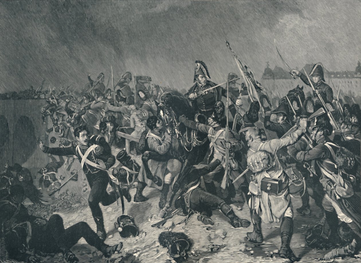 Znaim, 11 जुलाई, 1809, 1896 में लड़ाई। द्वारा एम। हैदर