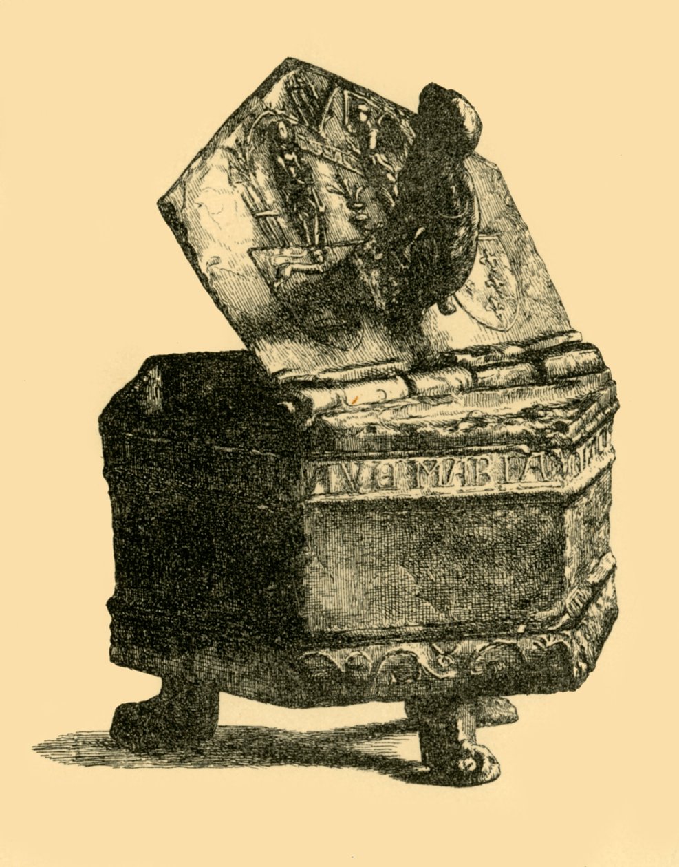 पेवर कंटेनर, c1300, 1881। द्वारा एम सुलिवन