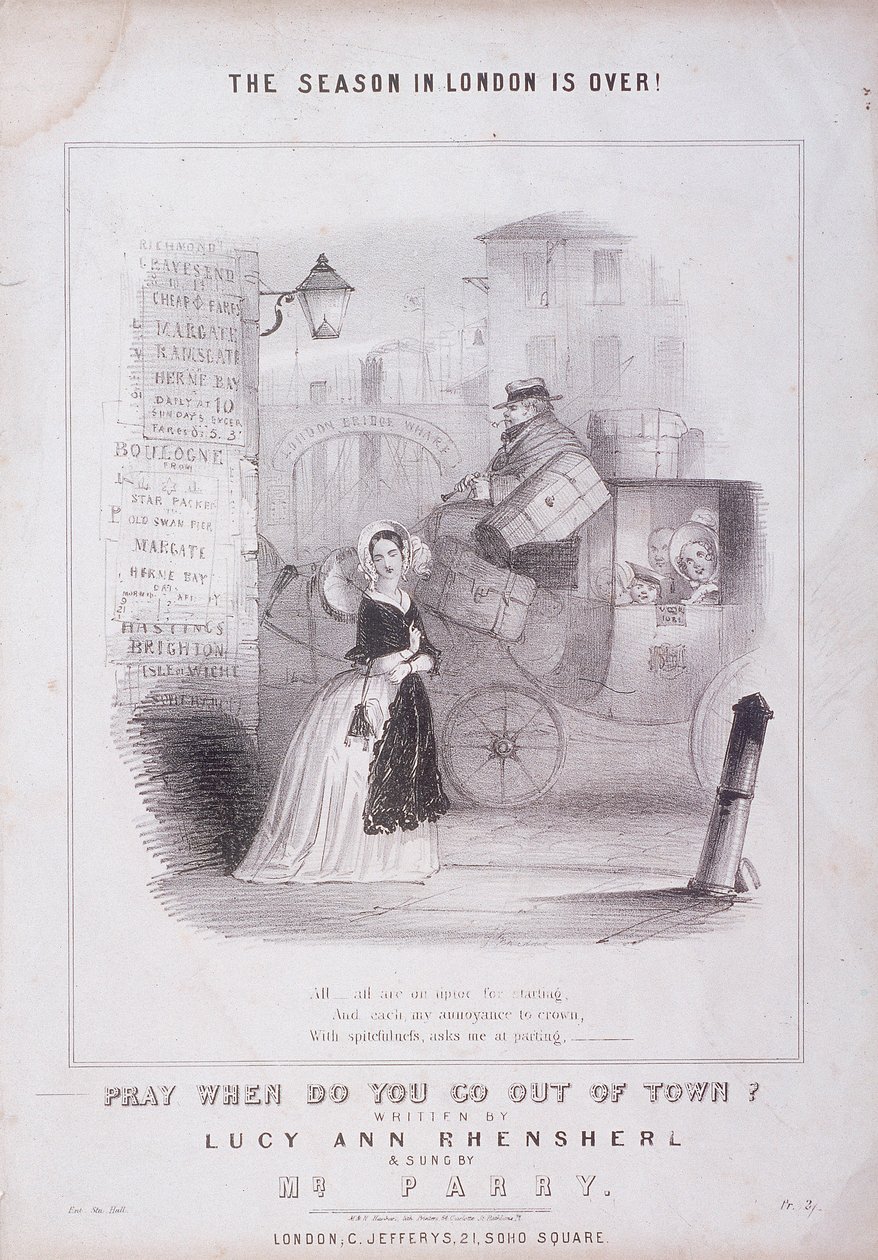 लंदन ब्रिज घाट, लंदन, c1840 द्वारा एम और एन हनहार्टो