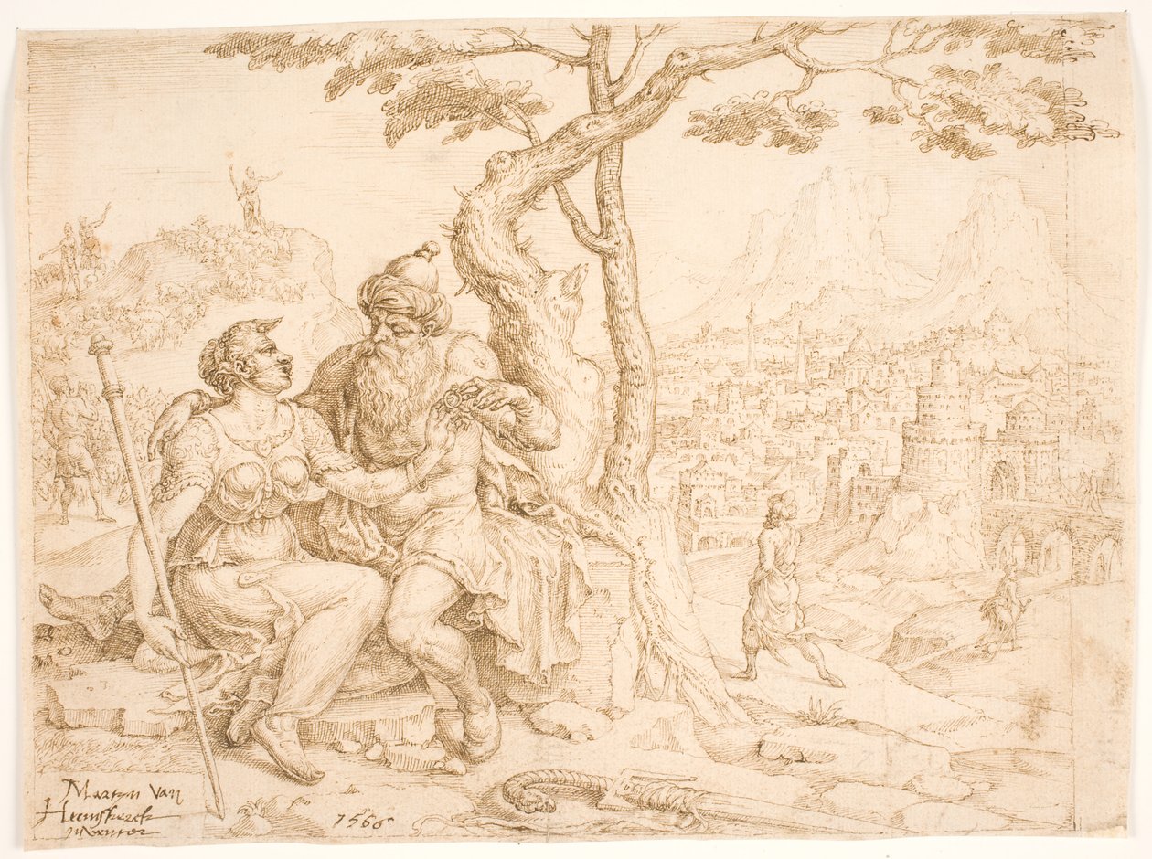 यहूदा और तामार द्वारा Maarten van Heemskerck