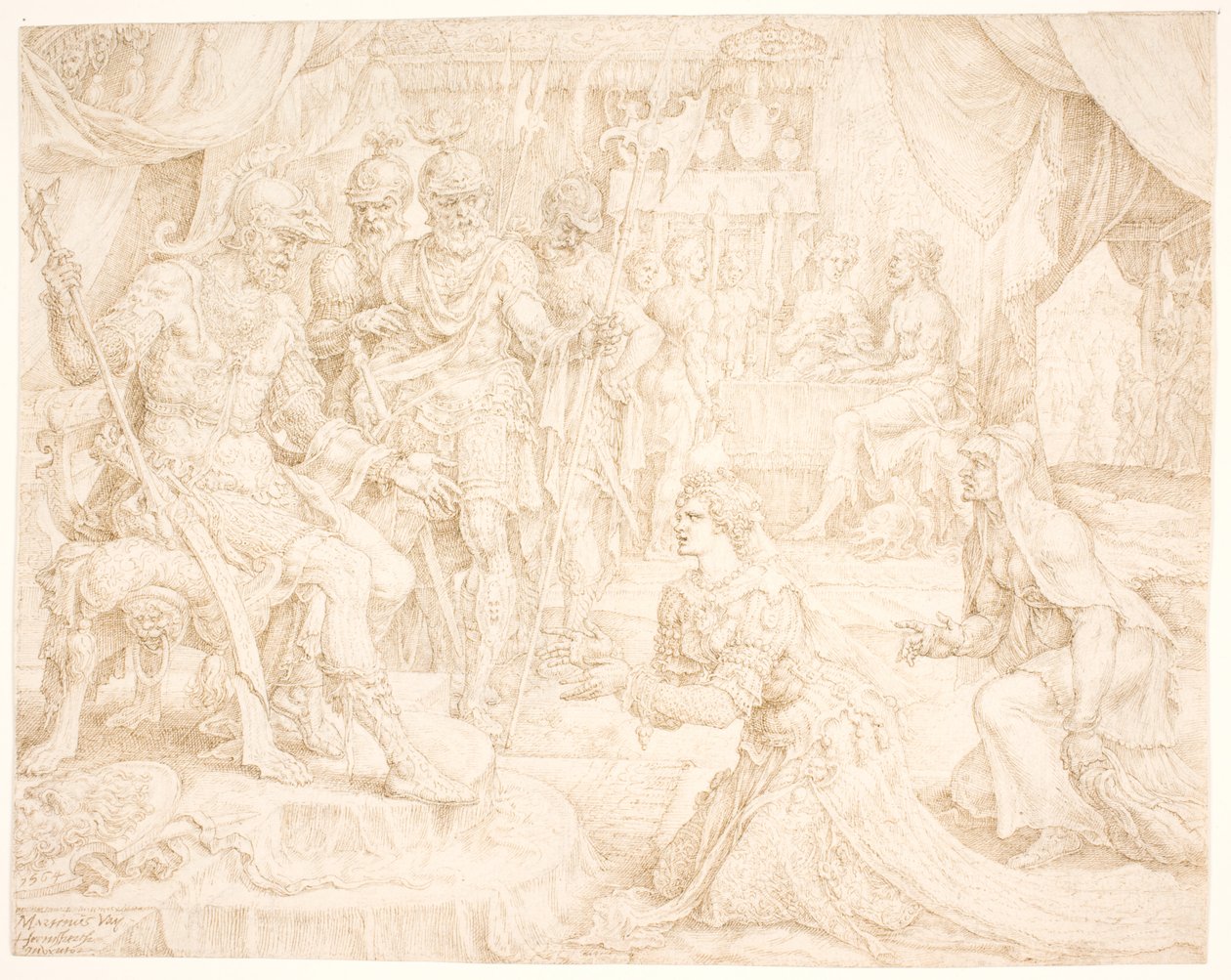 होलोफर्नेस से पहले जूडिथ द्वारा Maarten van Heemskerck