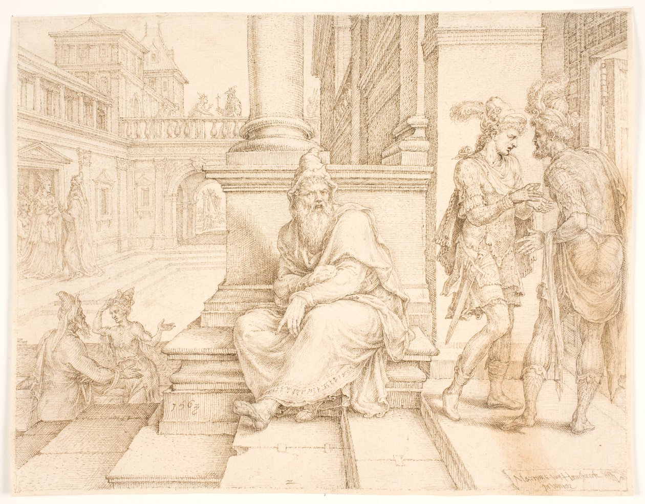 मोर्दकै ने बिगटान और तेरेश के राजद्रोह को सुन लिया द्वारा Maarten van Heemskerck