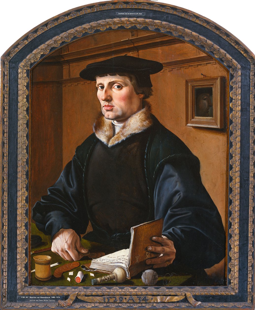 एक आदमी का पोर्ट्रेट, 1529 द्वारा Maarten van Heemskerck