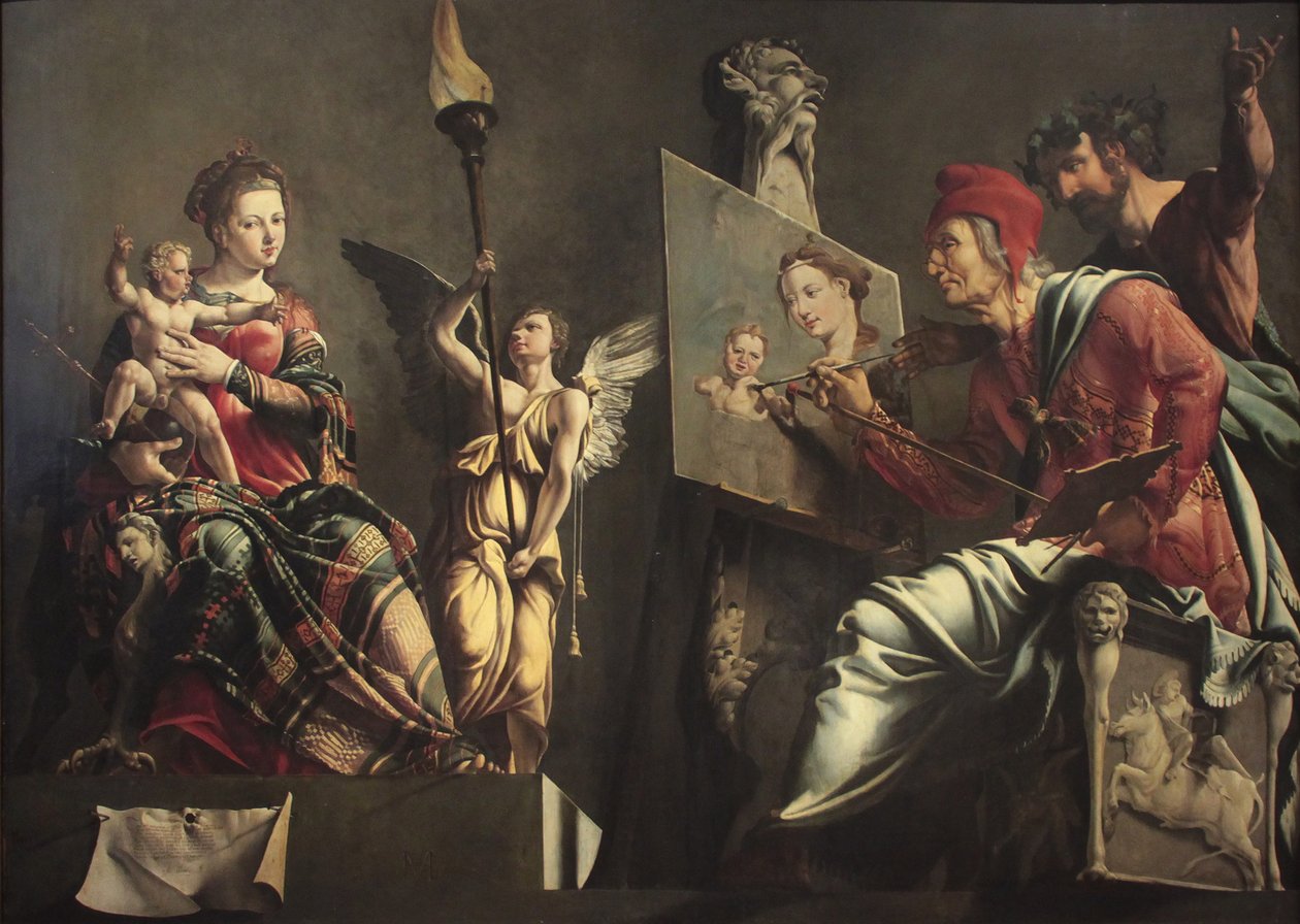 सेंट ल्यूक पेंटिंग वर्जिन द्वारा Maarten van Heemskerck