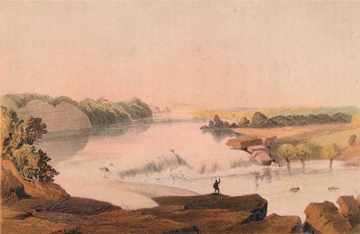 रियो सालाडो का झरना, 1857-1859। द्वारा मेजर और कर्णप सरोनी