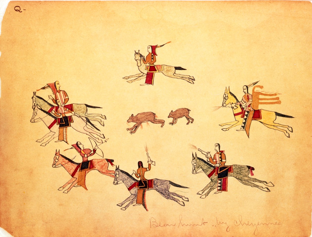 द भालू हंट, 1875 द्वारा दवा बनाना