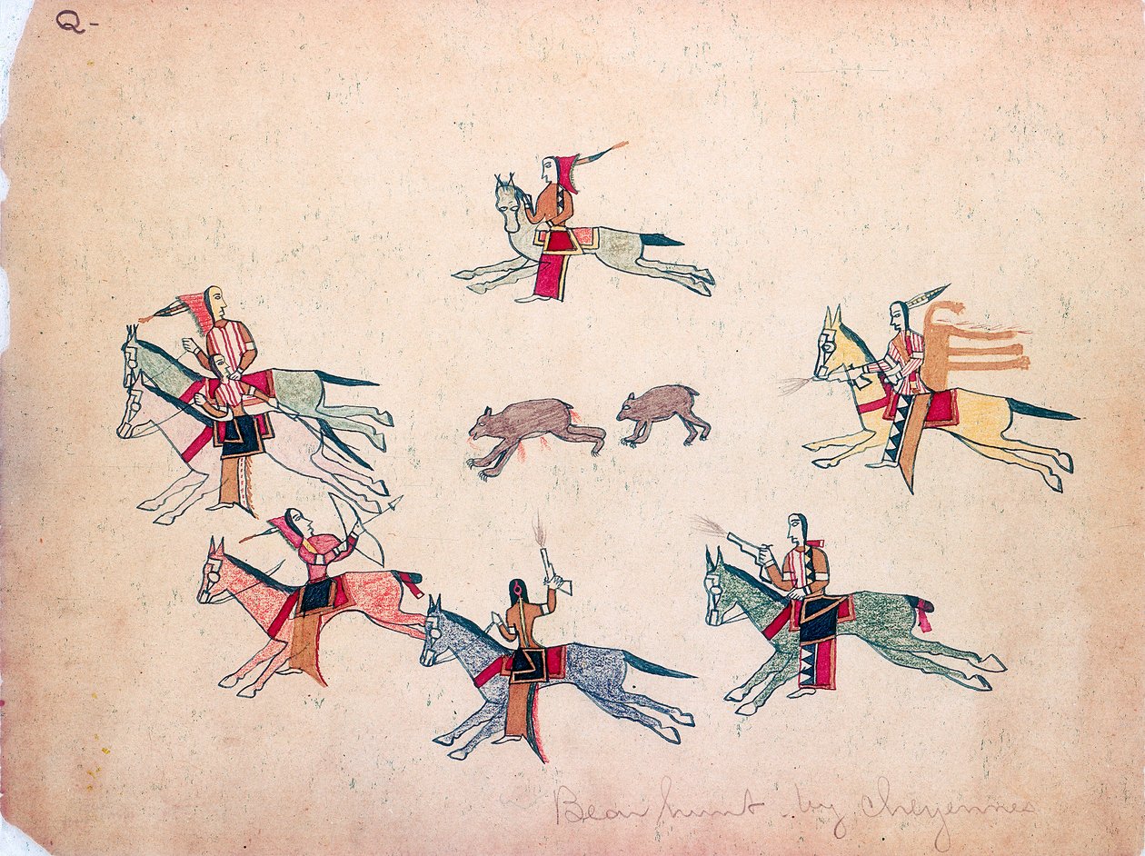 द भालू हंट, 1875 द्वारा दवा बनाना