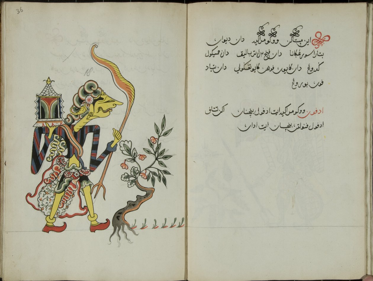 हैंडबुक जवा, एमएस 41 p.36, छवि 18, 1830 द्वारा मलय मलय