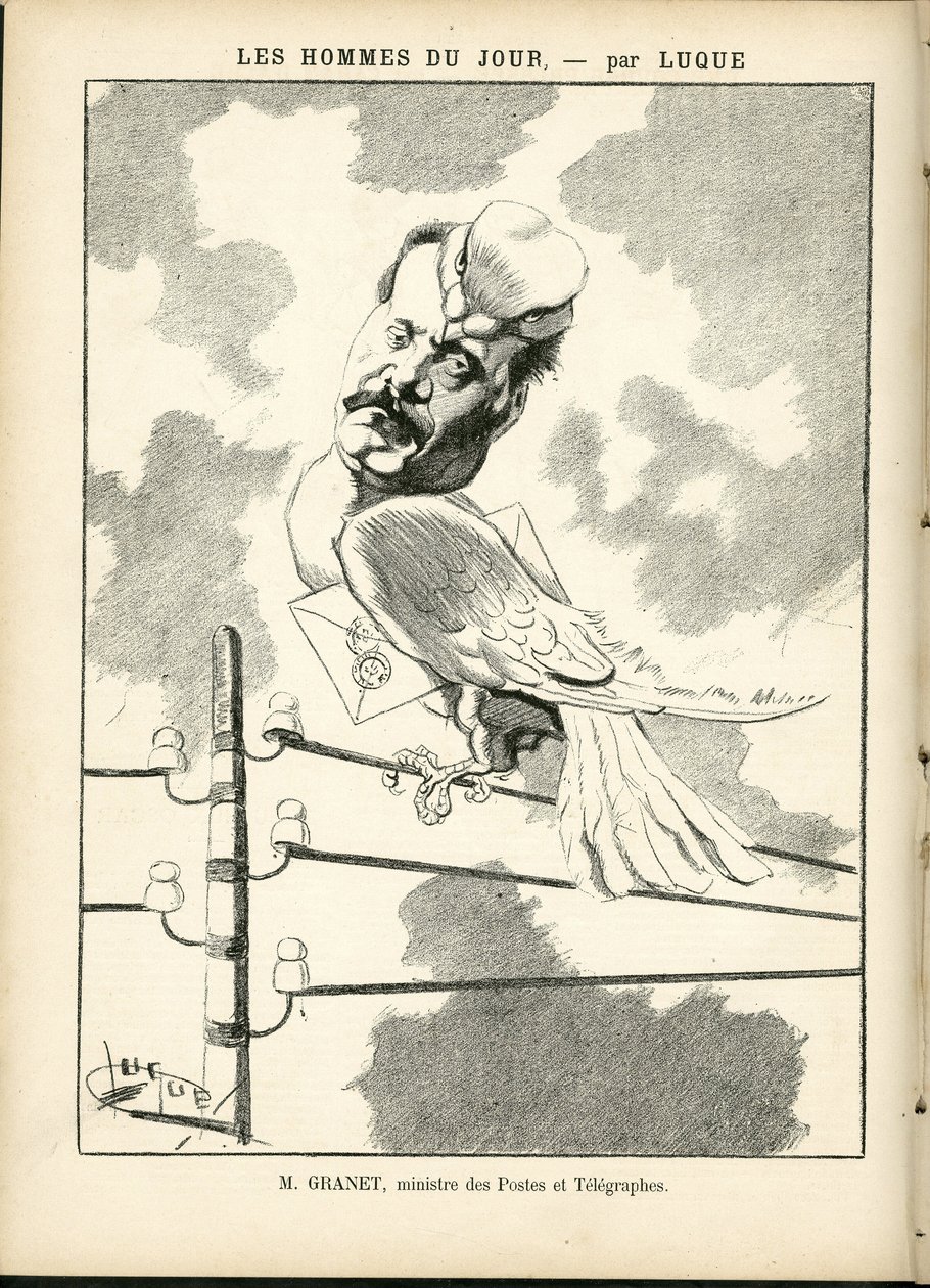 ला कैरिकेचर (1880) में मैनुअल ल्यूक (1854-1919) द्वारा चित्रण द्वारा मैनुअल ल्यूक