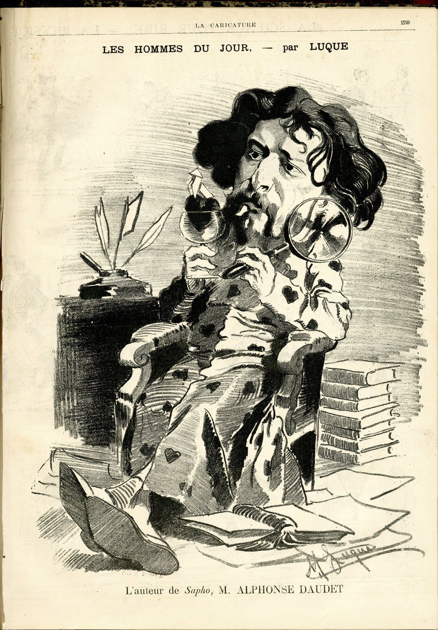 कैरिकेचर के कवर के लिए मैनुअल लुक (1854-1919) का चित्रण (1880) द्वारा मैनुअल ल्यूक