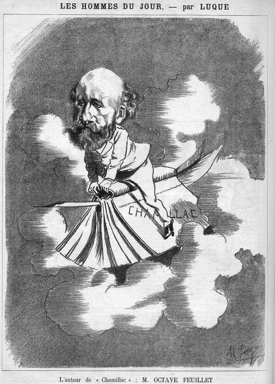 ऑक्टेव फ्यूइलेट (1821-1890) फ्रांसीसी लेखक। द्वारा मैनुअल ल्यूक