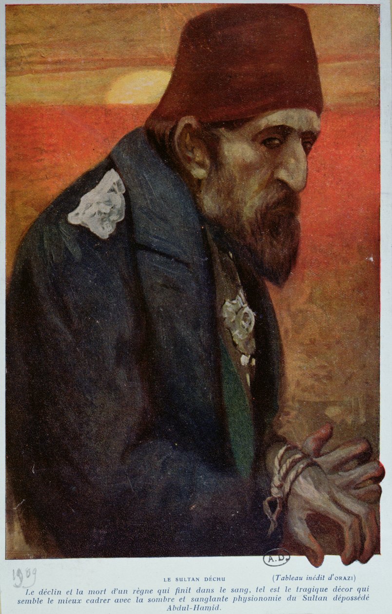 सुल्तान अब्द अल-हामिद II (1842-1918) 1909 द्वारा मैनुअल ओराज़ी