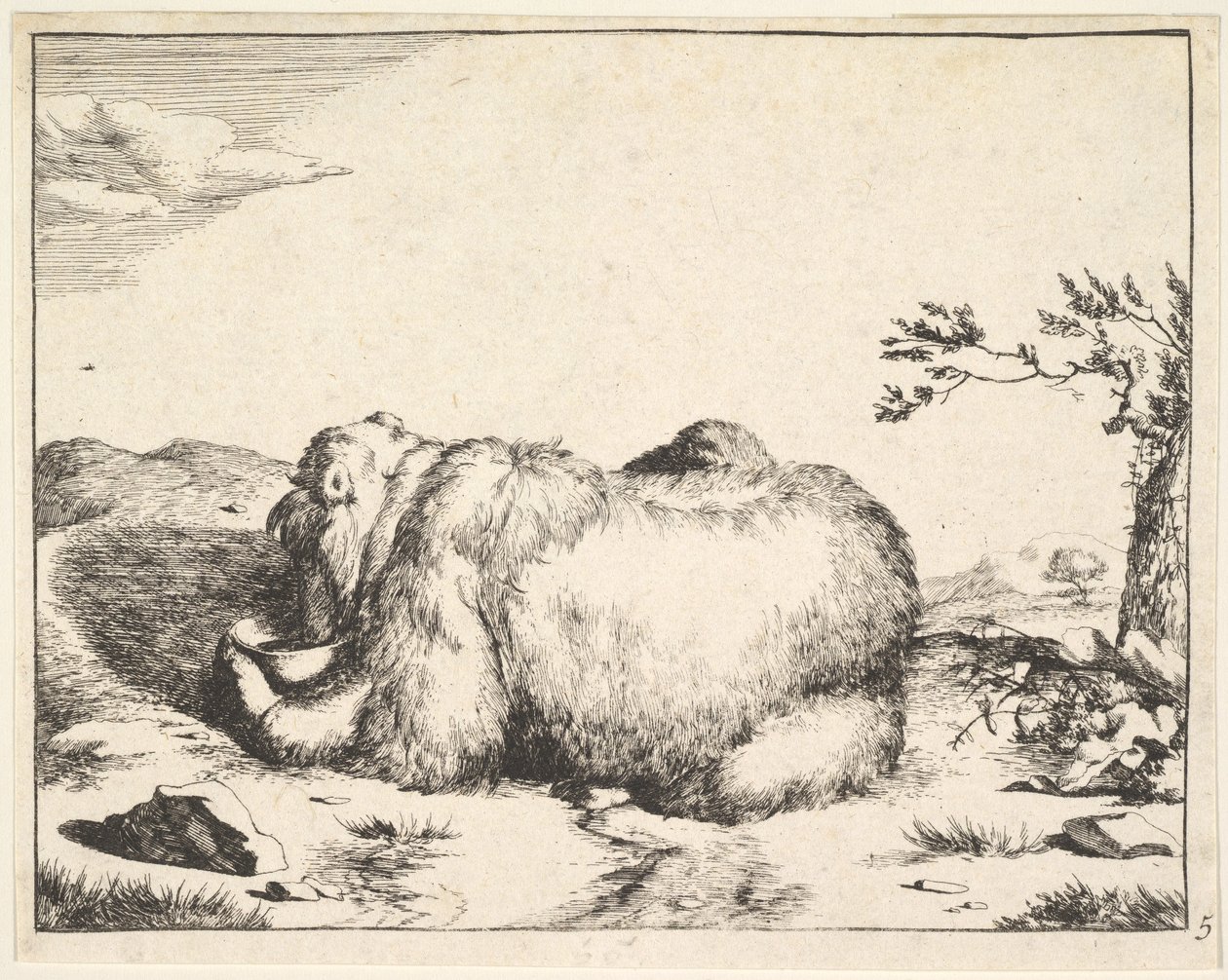 भालू के सेट से, ca. 1664. द्वारा मार्कस डी बाय