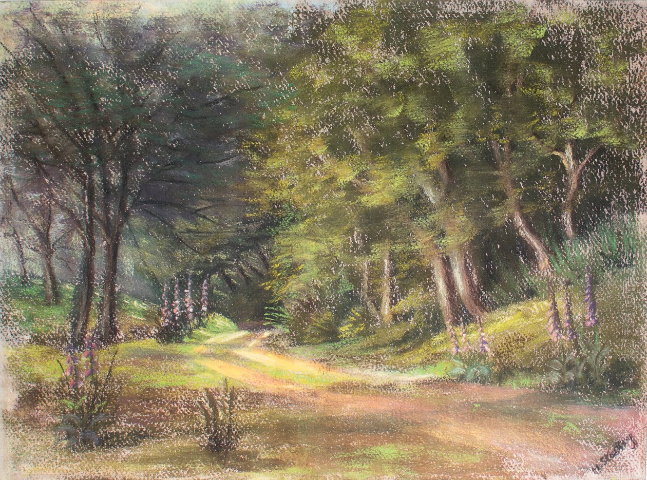 वुड्स, समरसेट, 1995 (पेस्टल) में चलो द्वारा मार्गो स्टार्की