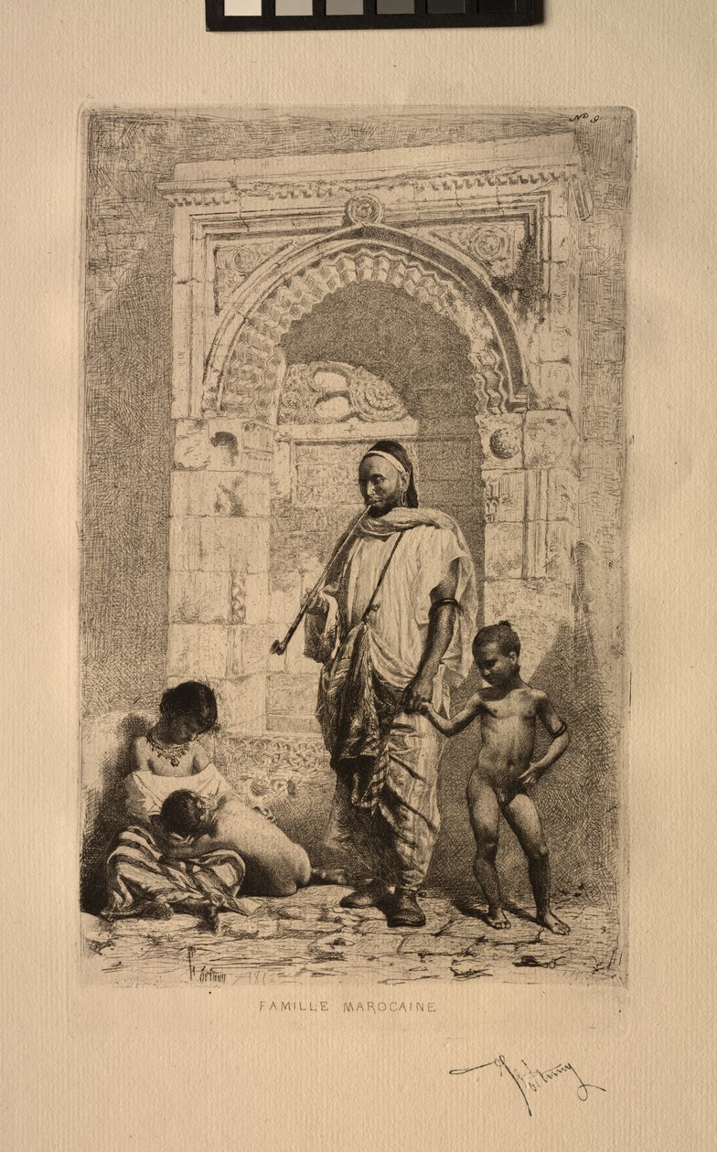 मोरक्कन परिवार, 1862। द्वारा मारियानो जोस मारिया बर्नार्डो फ़ोर्टूनी वाई कार्बो