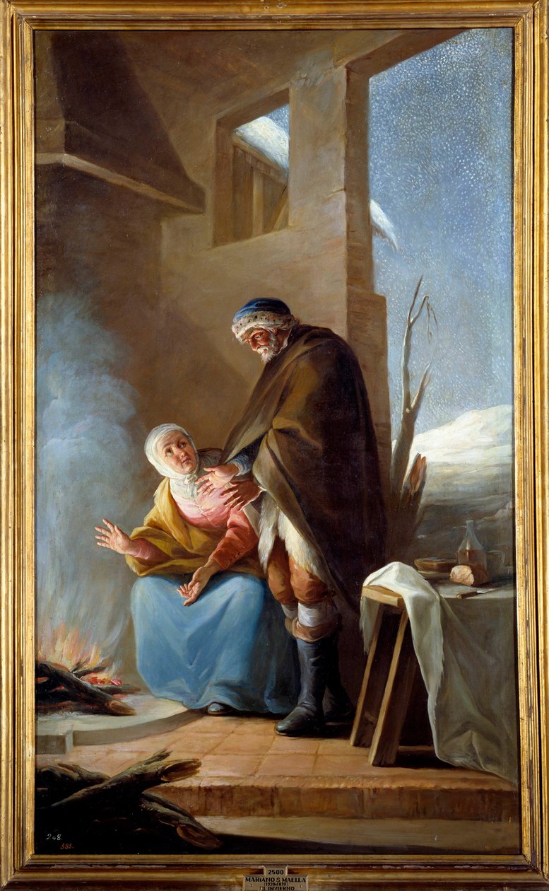 सर्दी। मारियानो मैला द्वारा पेंटिंग (1739 - 1819) ई.सी. ईएसपी द्वारा Mariano Salvador de Maella