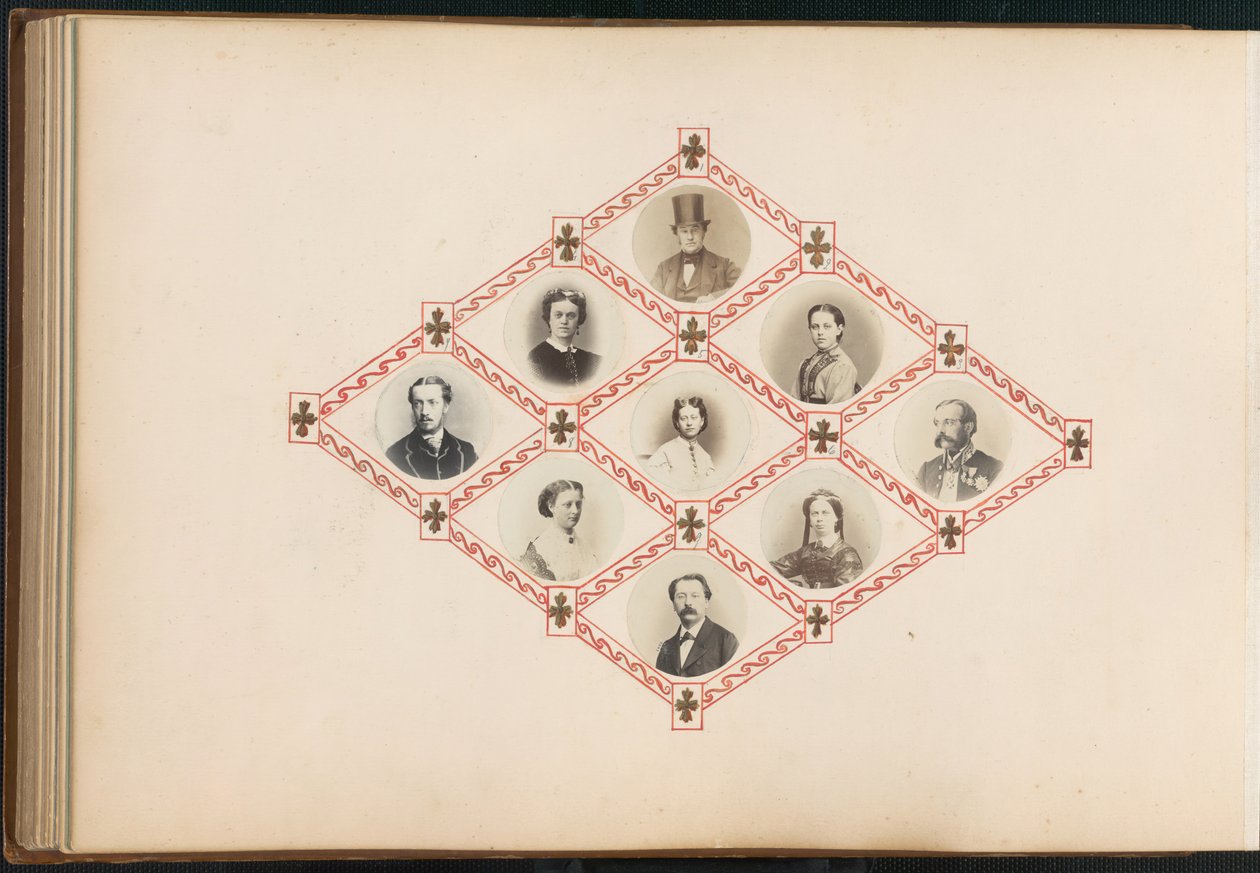 मैडम बी एल्बम, 1870 का दशक। द्वारा मेरी ब्लैंच हेनेले फोरनेयर
