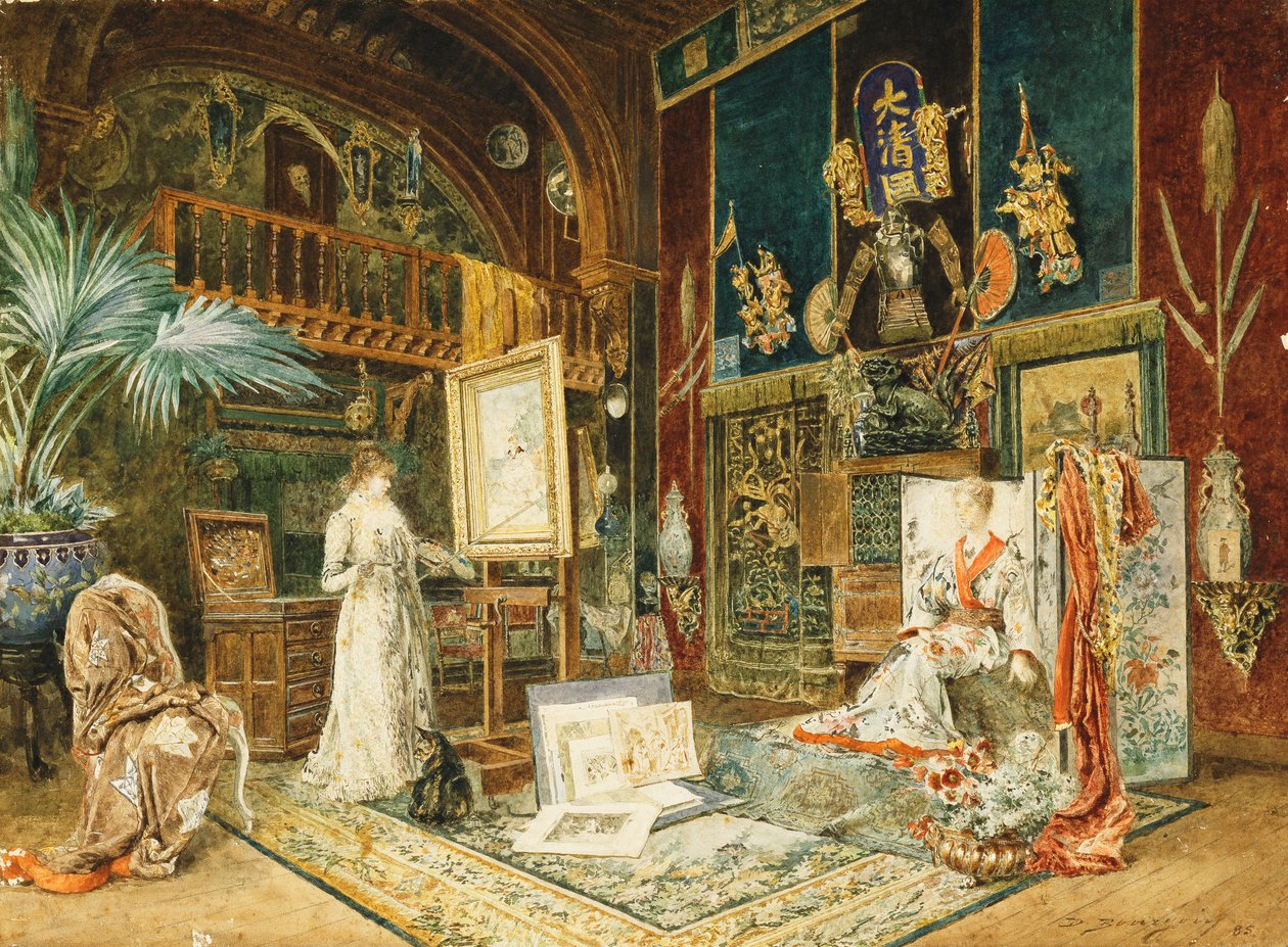सारा बर्नहार्ड का स्टूडियो, 1885 द्वारा मेरी इच्छा Bourgoin
