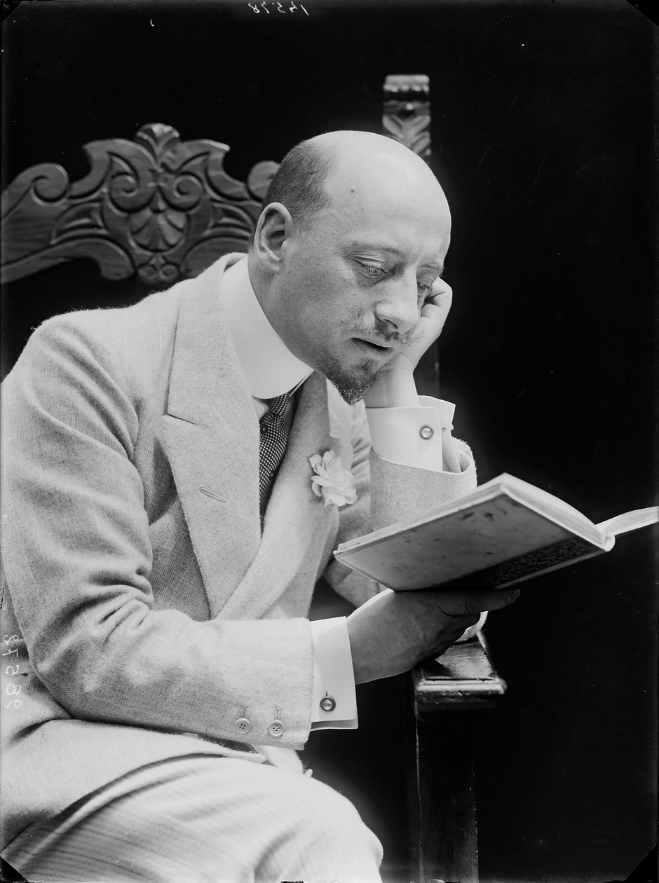 गेब्रियल डी'अन्नुंजियो, नून्स वैस द्वारा, मारियो (1856-1932)। सिल्वर जिलेटिन फोटोग्राफी द्वारा मारियो न्यून्स वैस