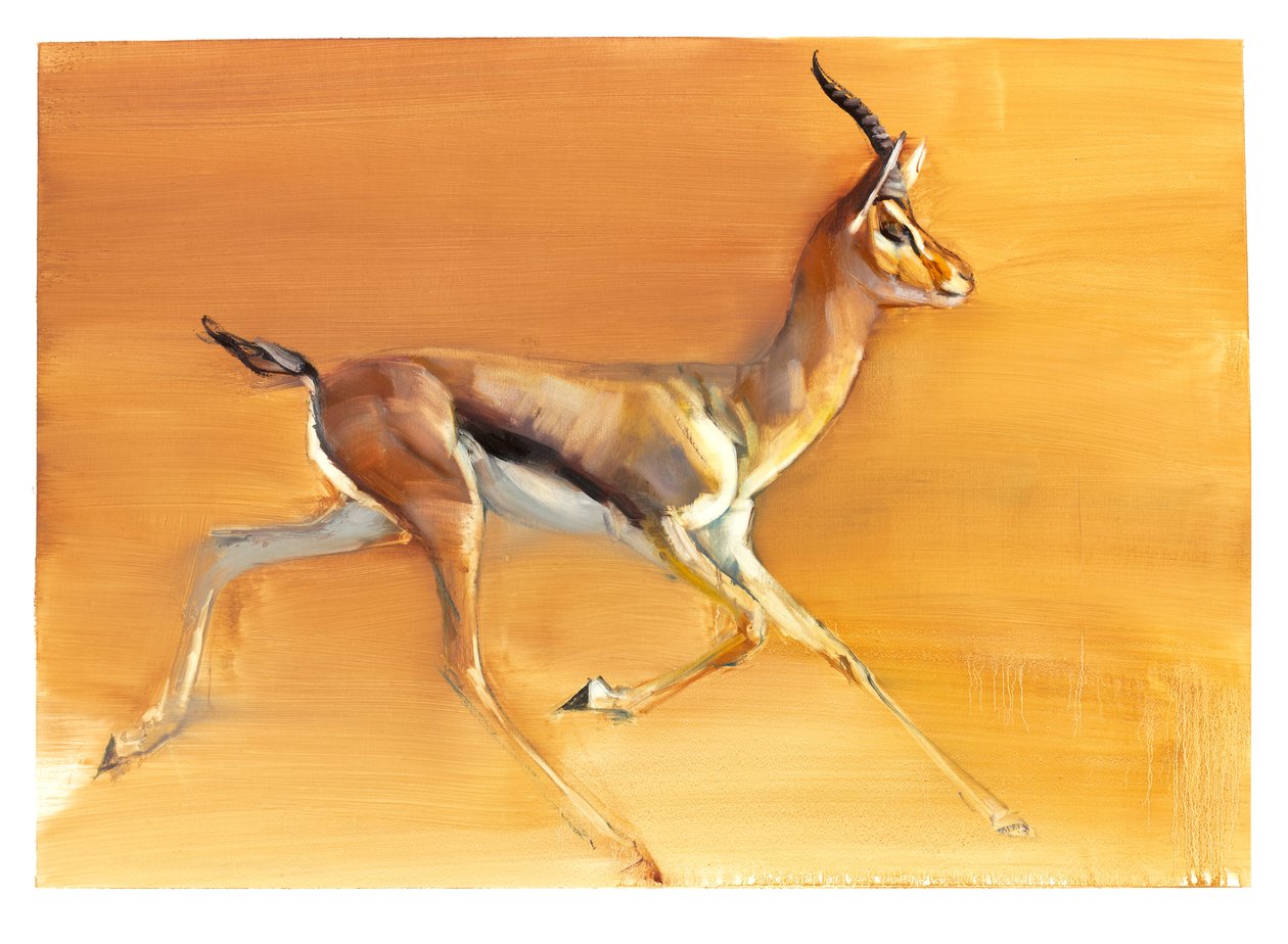 अरेबियन गजल, 2010 (कागज पर तेल) द्वारा मार्क एडलिंगटन
