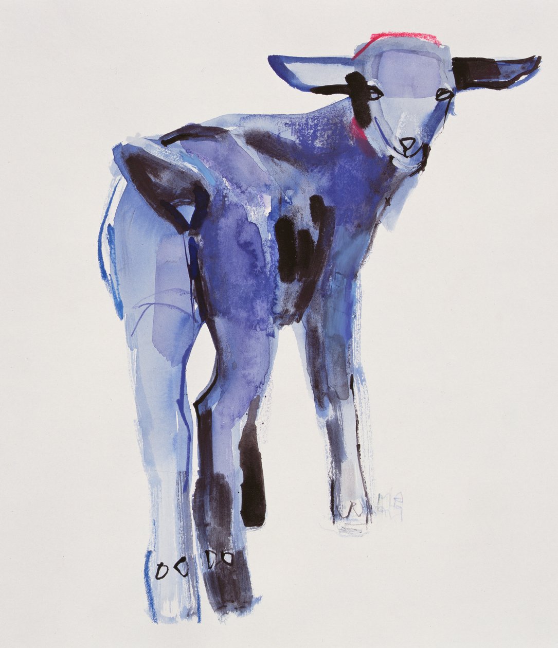 ब्लू किड, कजल्ला डे ला सिएरा, 1999 (कागज पर मिश्रित मीडिया) द्वारा मार्क एडलिंगटन