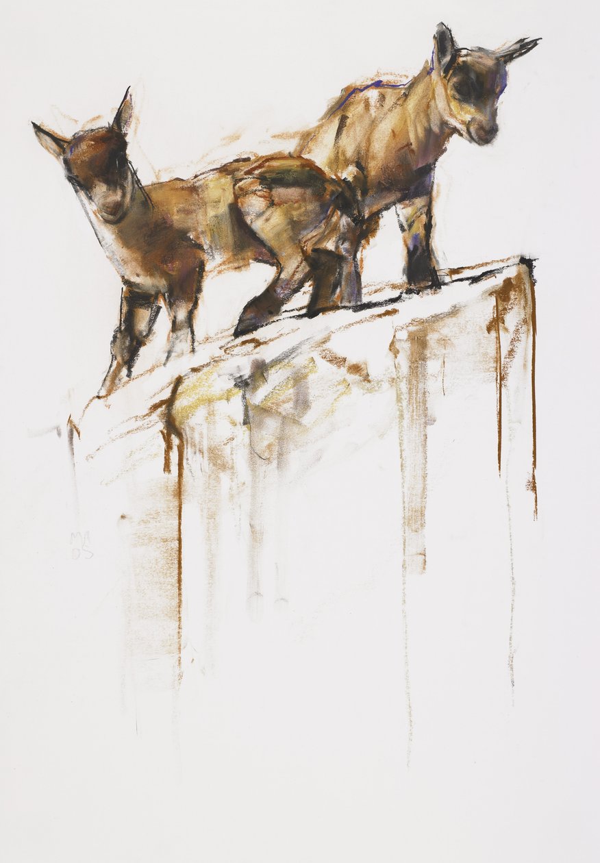 रॉक प्ले, 2005 (कागज पर चारकोल पूर्ववत) द्वारा मार्क एडलिंगटन