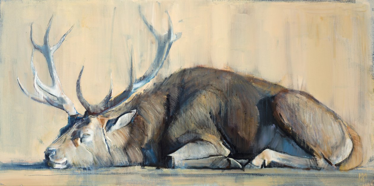 स्टैग, 2014 (कैनवास पर 0 आईएल) द्वारा मार्क एडलिंगटन