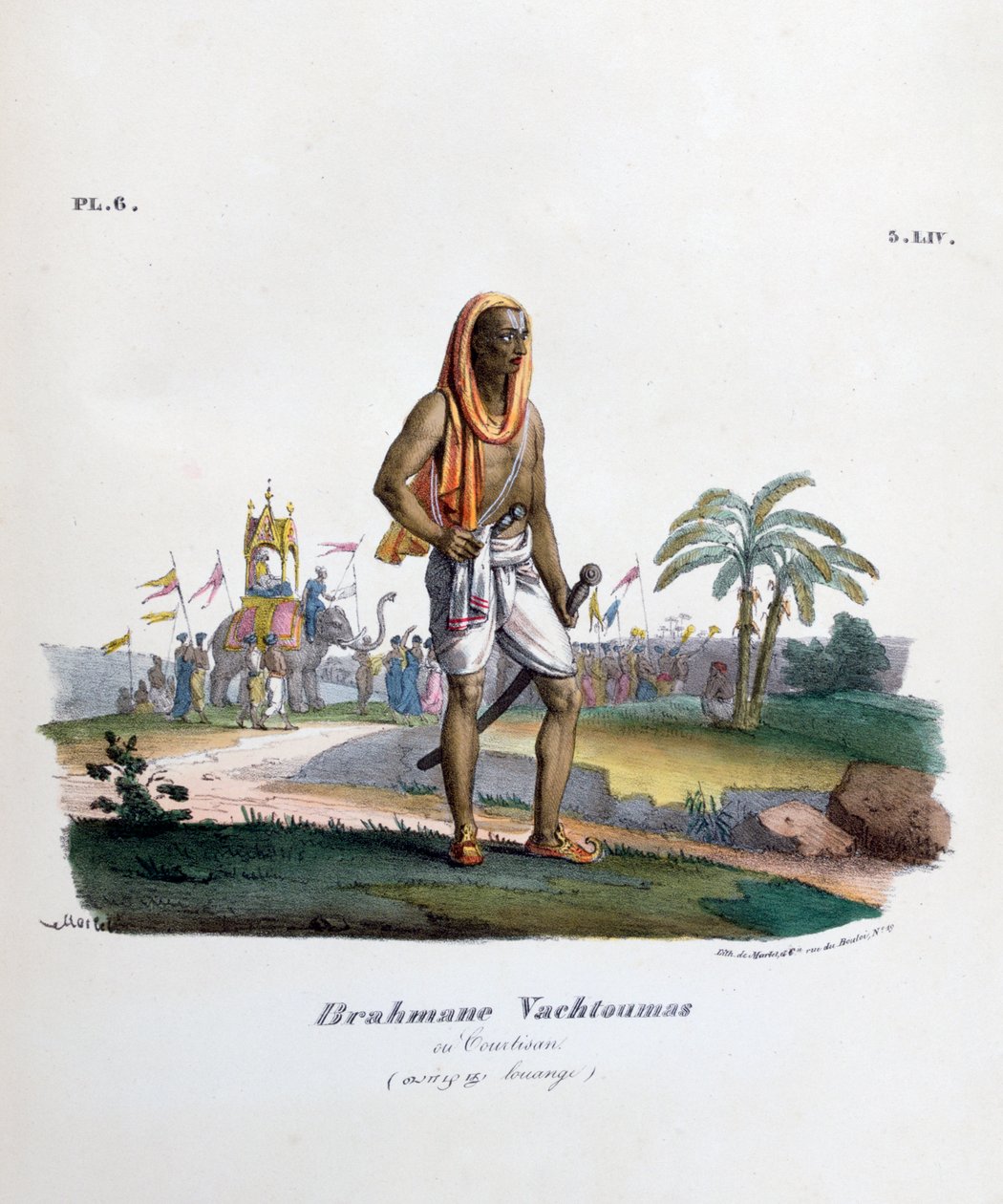 ब्राह्मण दरबारी, 1828 द्वारा मारलेट एट सी