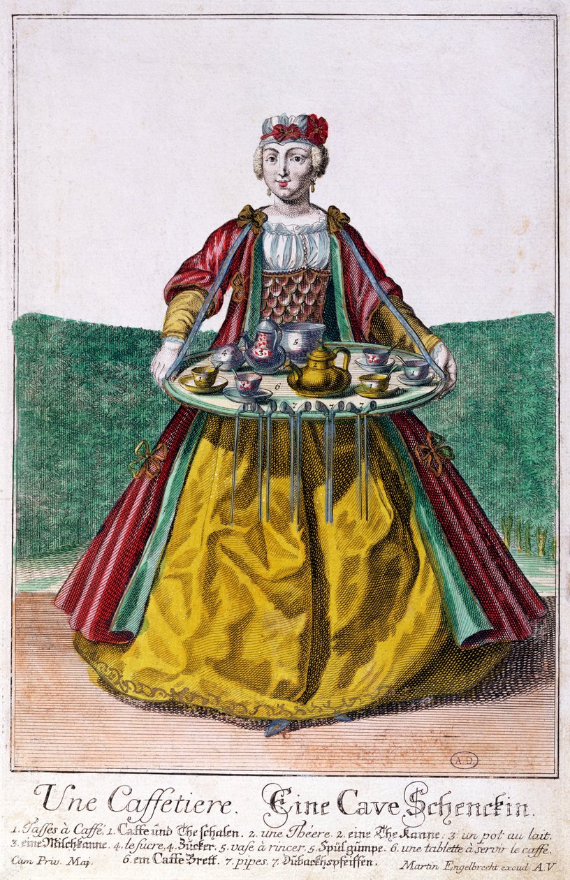 द कॉफी मेकर, c.1735 द्वारा मार्टिन एंजेलब्रेट