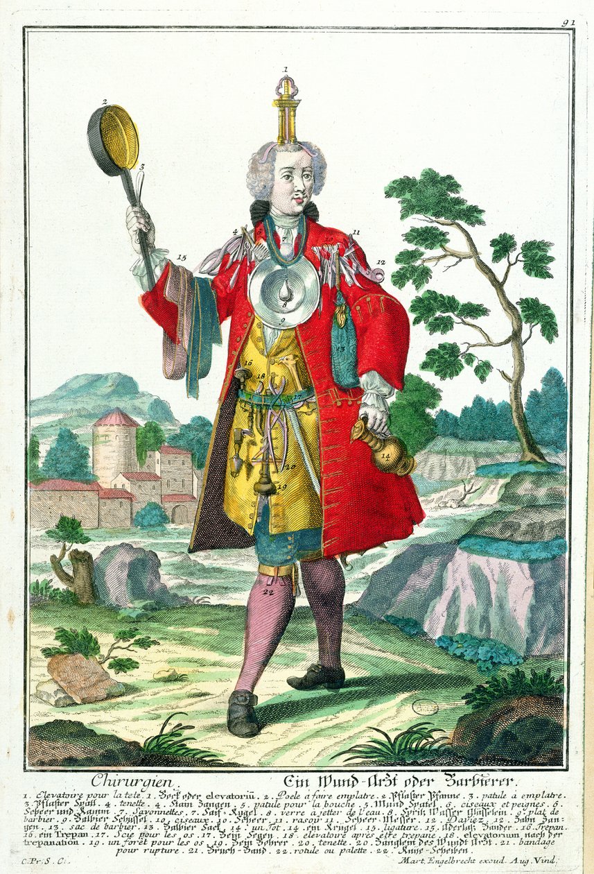 सर्जन, c.1735 द्वारा मार्टिन एंजेलब्रेट