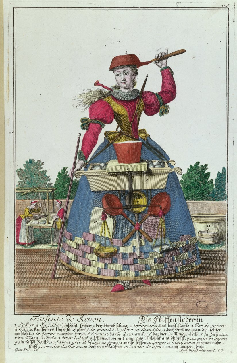 साबुन निर्माता, c.1735 (यह भी देखें 170137) द्वारा मार्टिन एंजेलब्रेट