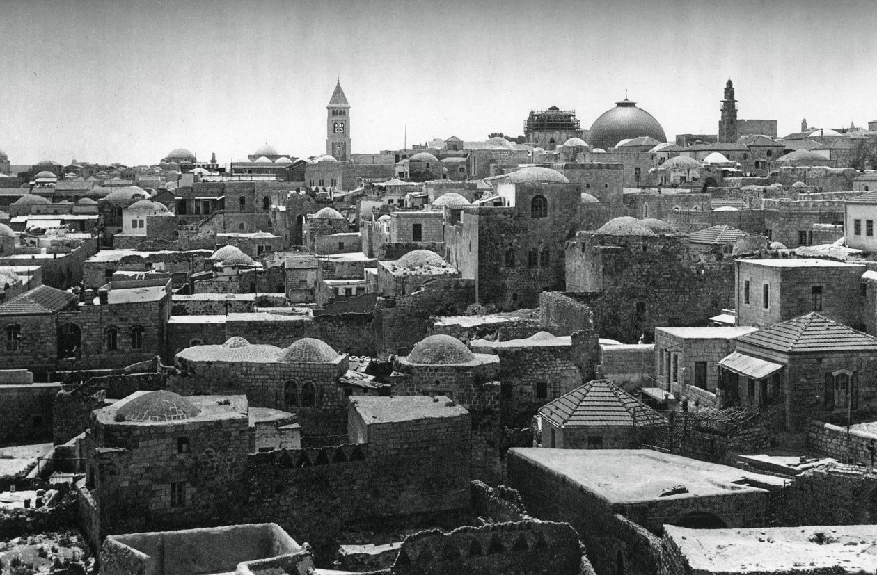 जेरूसलम और डोम ऑफ द होली सेपुलचर, 1937 द्वारा मार्टिन हर्लिमैन