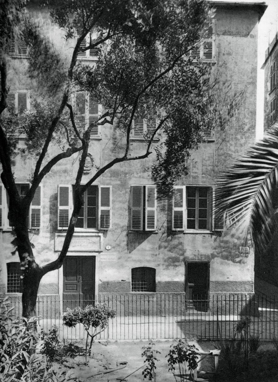 वह घर जहाँ नेपोलियन का जन्म हुआ था, अजाशियो, कोर्सिका, 1937। द्वारा मार्टिन हर्लिमैन
