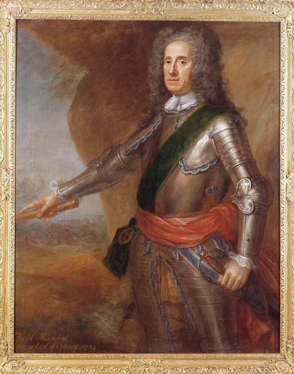 फील्ड मार्शल जॉर्ज हैमिल्टन (1666-1737) अर्ल ऑफ़ अर्किनी, 1724 द्वारा मार्टिन Maingaud