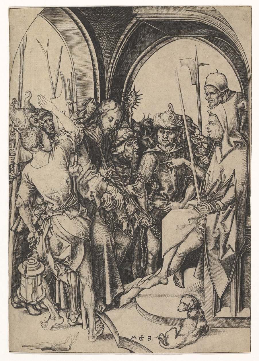 मसीह अनस से पहले, ca. 1435-1491। द्वारा मार्टिन शॉन्गॉउर