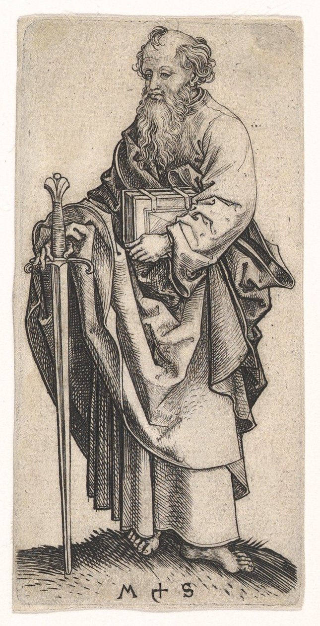 सेंट पॉल, ca. 1435-1491। द्वारा मार्टिन शॉन्गॉउर