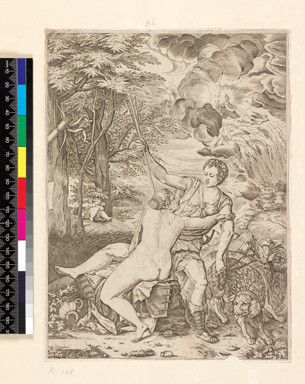 वीनस और अदोनिस, c.1560-c.1580 द्वारा मार्टिनो रोटा