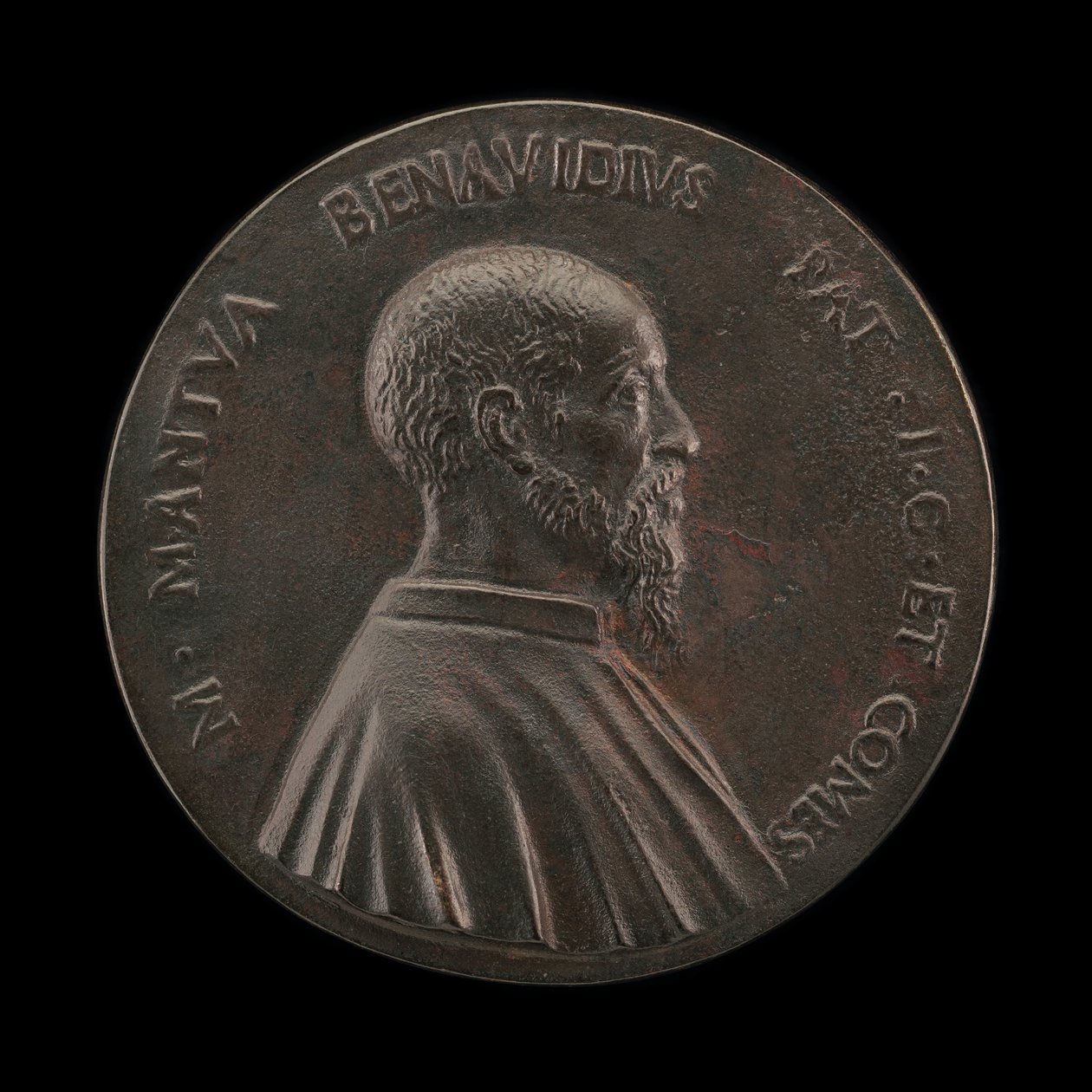 मार्को मंटोवा बेनावाइड्स, 1489-1582, वकील और कलेक्टर [विपरीत]। द्वारा मार्टिनो दा बर्गमो