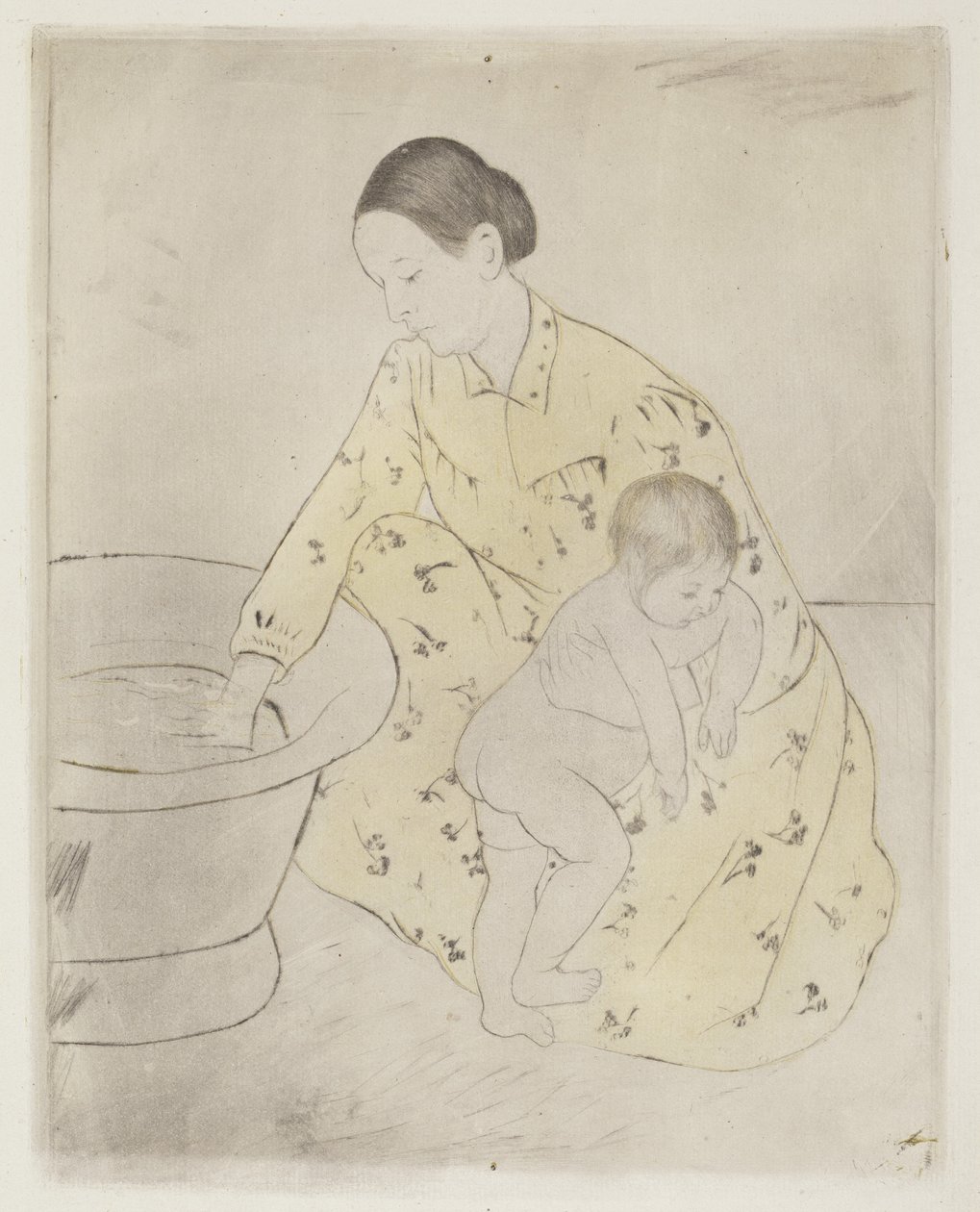 द बाथ, 1890-1891। द्वारा मैरी कसाट