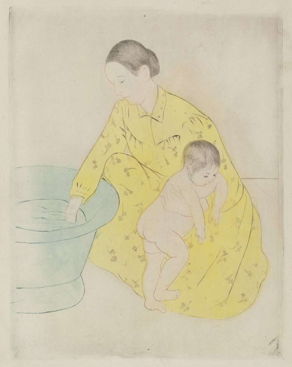 द बाथ, 1890-1891। द्वारा मैरी कसाट