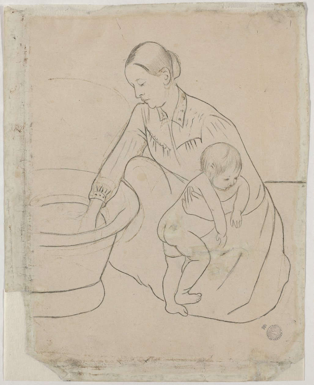 द बाथ [वर्सो], 1890-1891। द्वारा मैरी कसाट