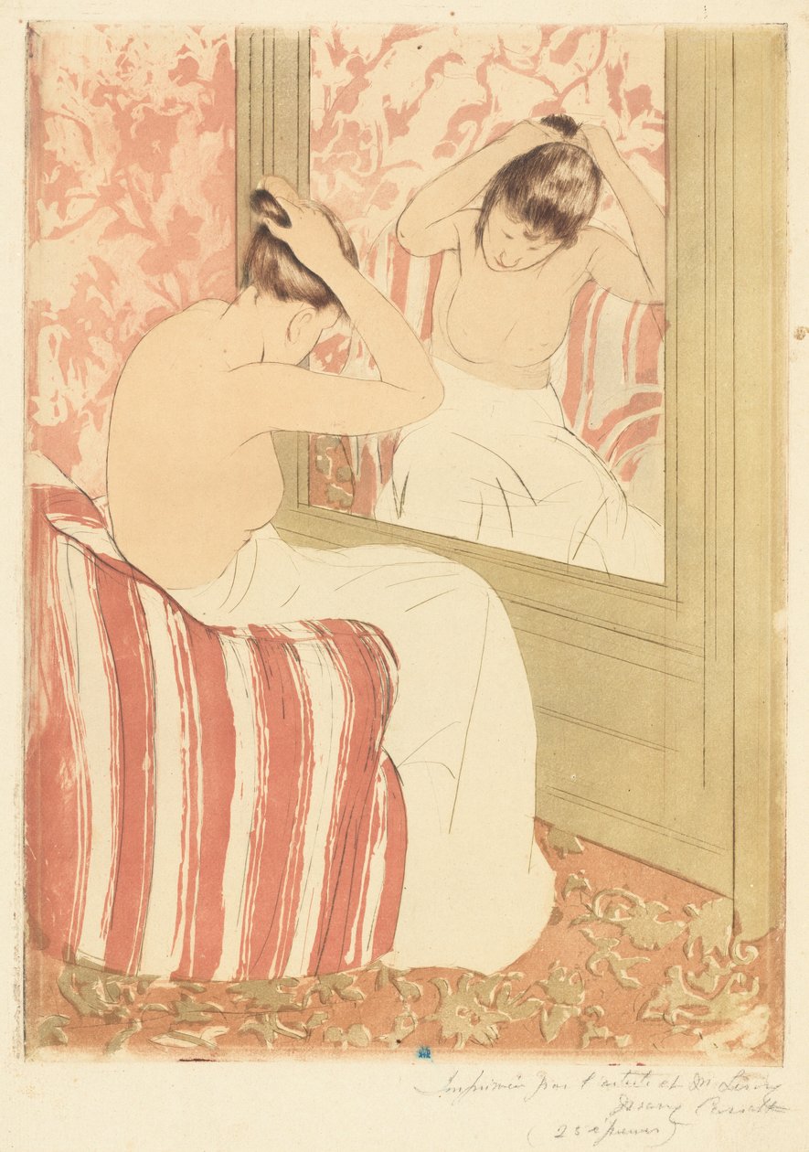 द कोइफ्योर, 1890-1891। द्वारा मैरी कसाट