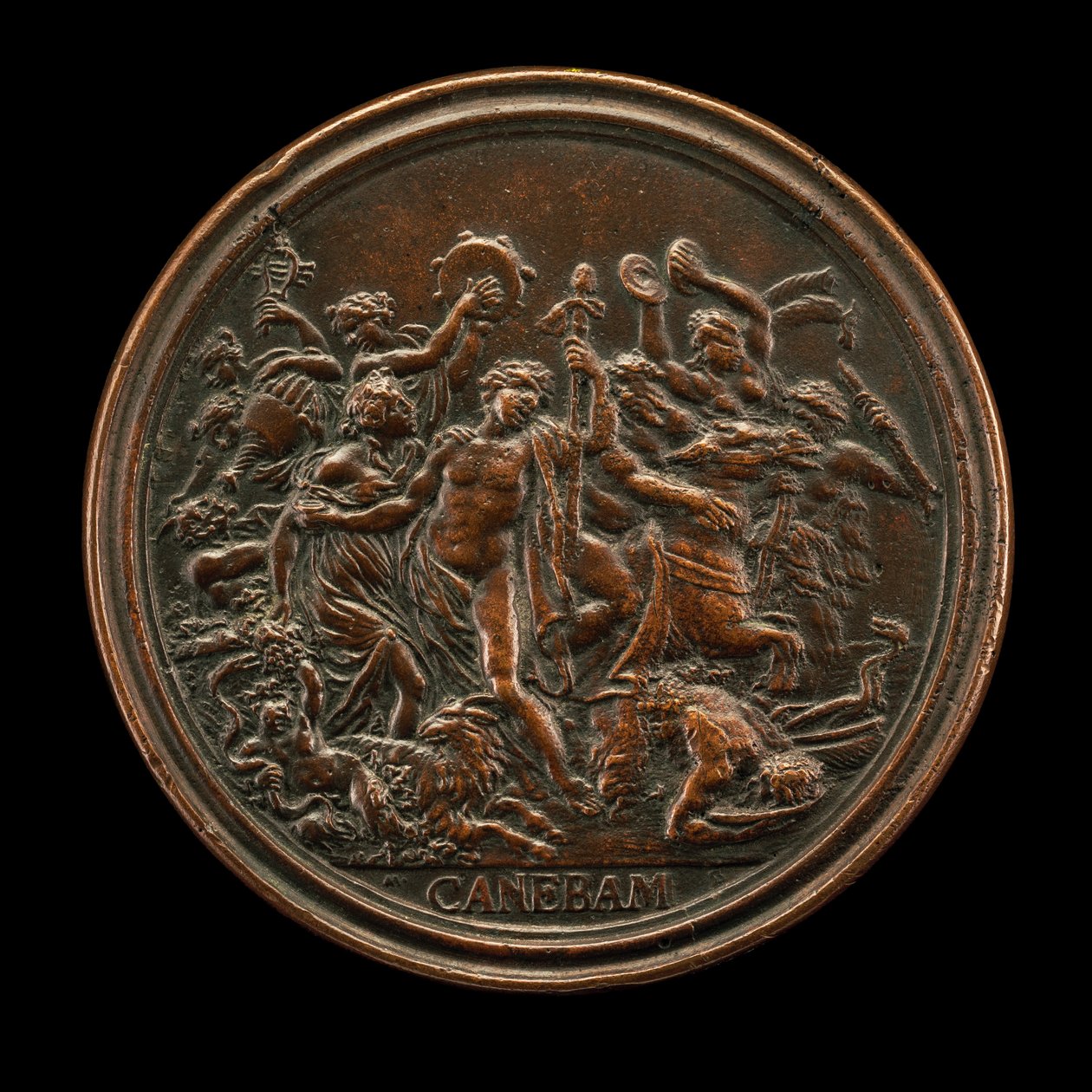 Bacchanal [reverse], 1684.  द्वारा मासिमिलियानो सोल्दानी