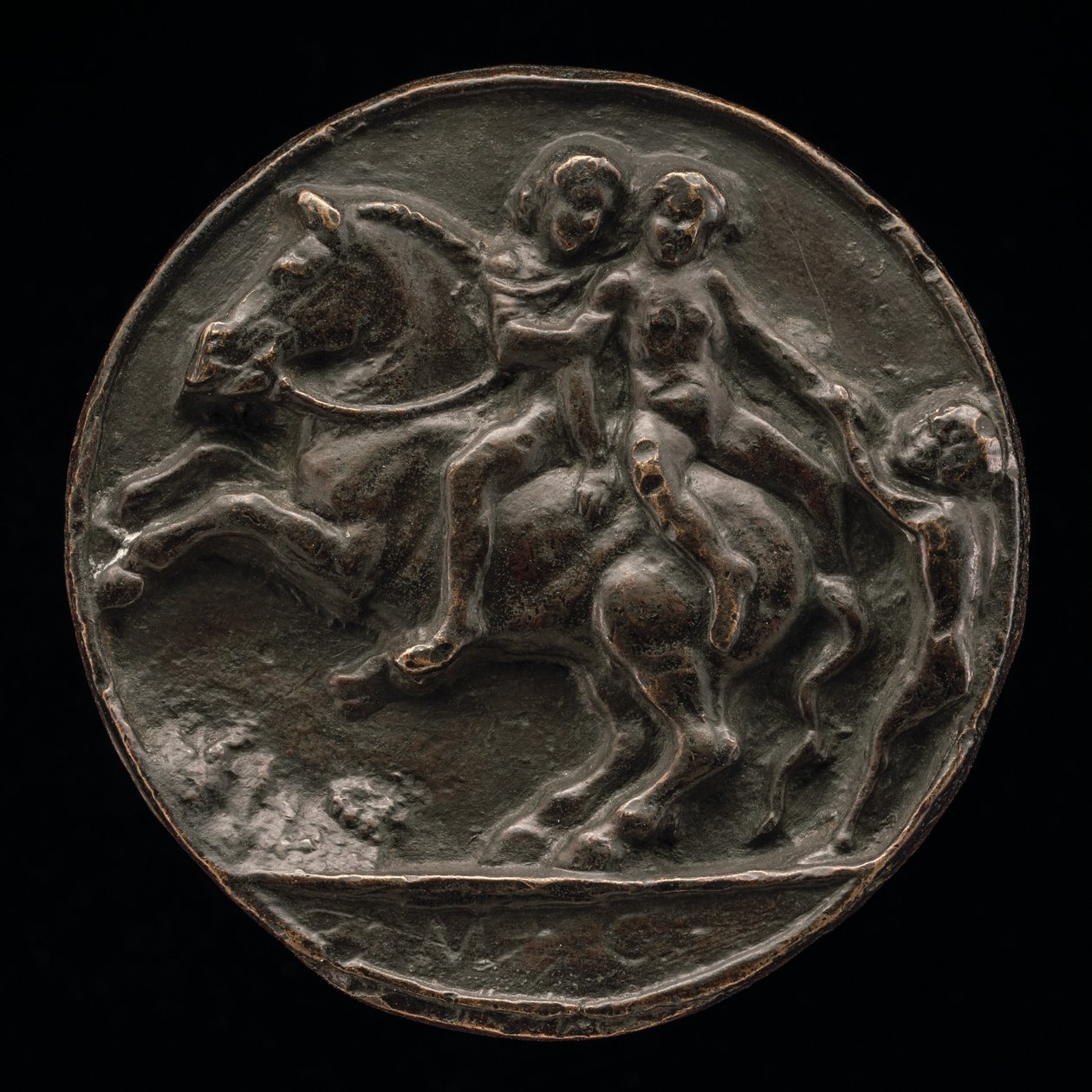 अप्सरा कैरी ऑफ अ हॉर्समैन, c. 1500. द्वारा मास्टर एमसी