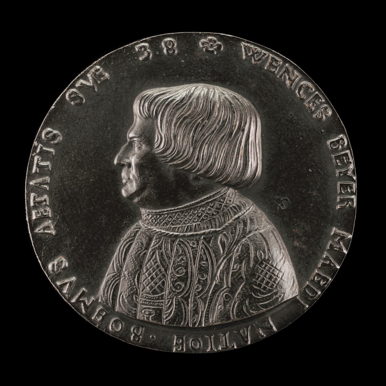 वैक्लाव पेयर वेंसलॉस बेयर, 1488-1537, बोहेमिया के राज्य चिकित्सक [विपरीत], 1526। द्वारा मास्टर एमपी