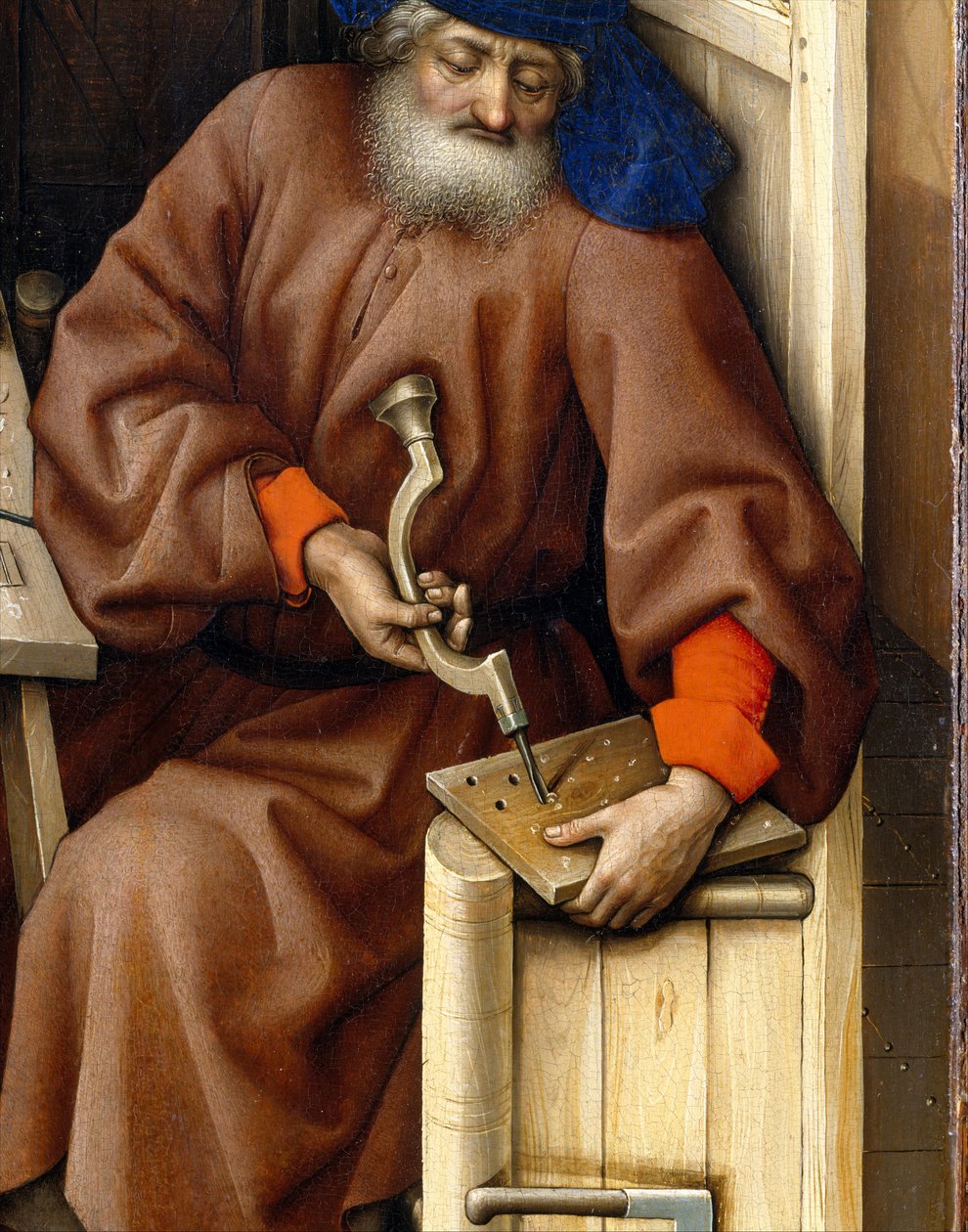 एनालिनेशन ट्रप्टिक (मेरोड अल्टारपीस), c.1427-32 (ओक पर तेल) द्वारा Flémalle के मास्टर